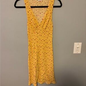 Yellow Floral Reformation Dress